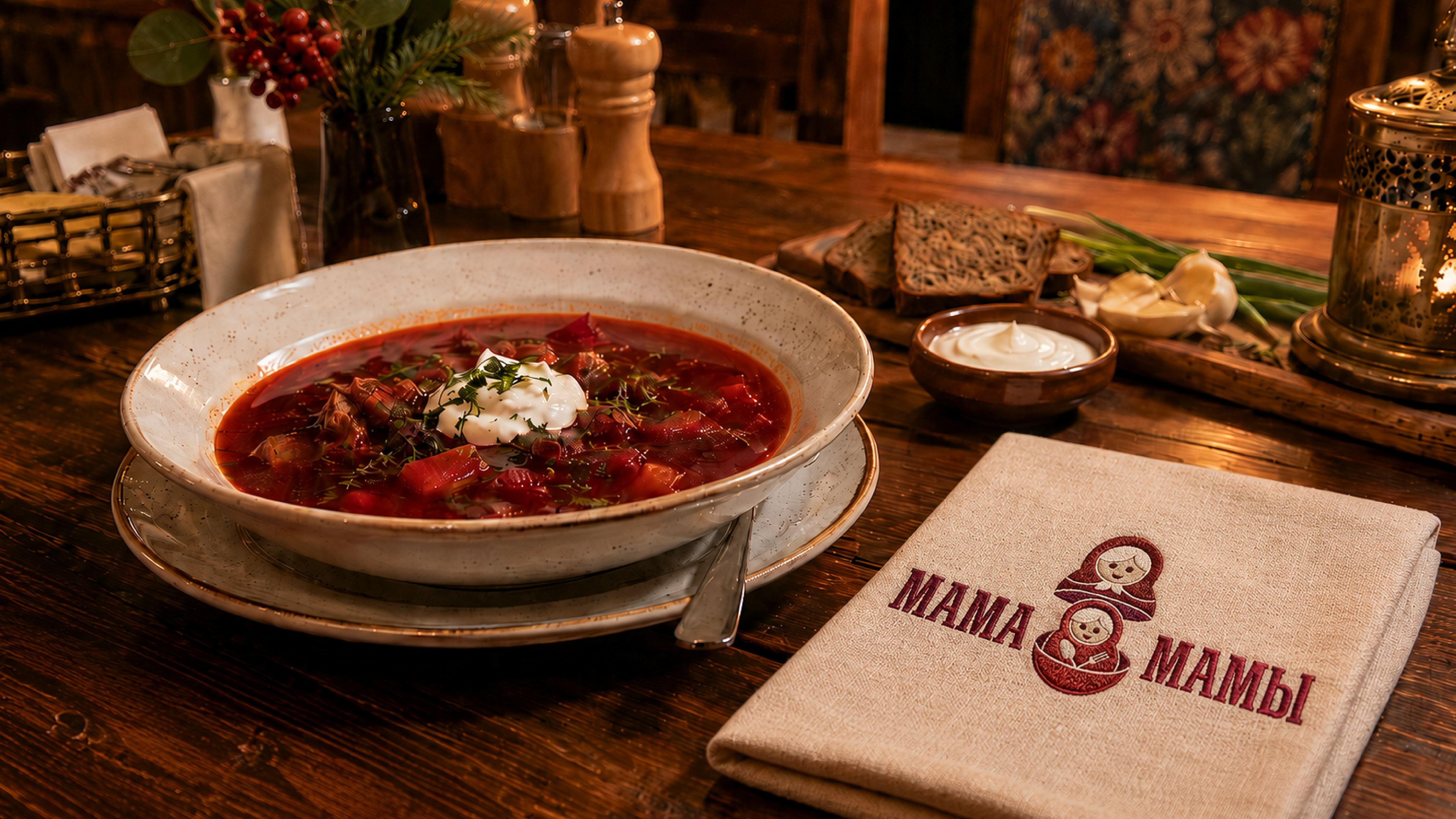 Mamamamy by aoie studio, 2022. A Russian home-cooking restaurant in Saint Petersburg.
